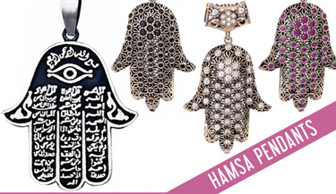 Vintage Hamsa Pendants